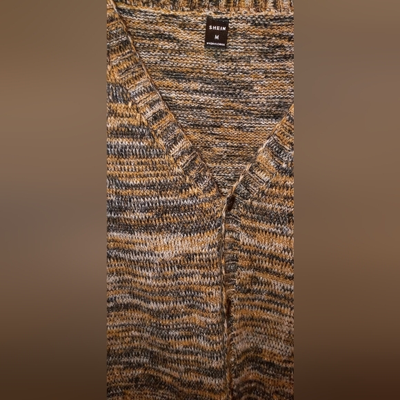 MANFINITY STAND COLLAR KNIT CARDIGAN BUTTON UP SWEATER SIZE MEDIUM - Picture 5 of 5